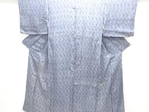 アンティーク　綸子抽象模様織り出し着物